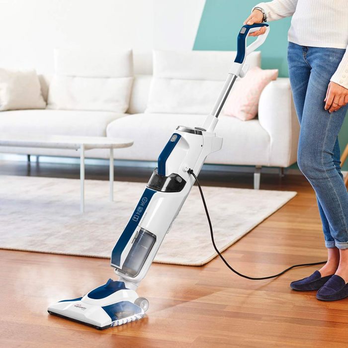 3-in-1 steam cleaner washing and sanitizing floors chemical-free