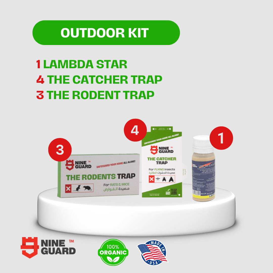 Outdoor pest control kit with traps and spray Lebanon