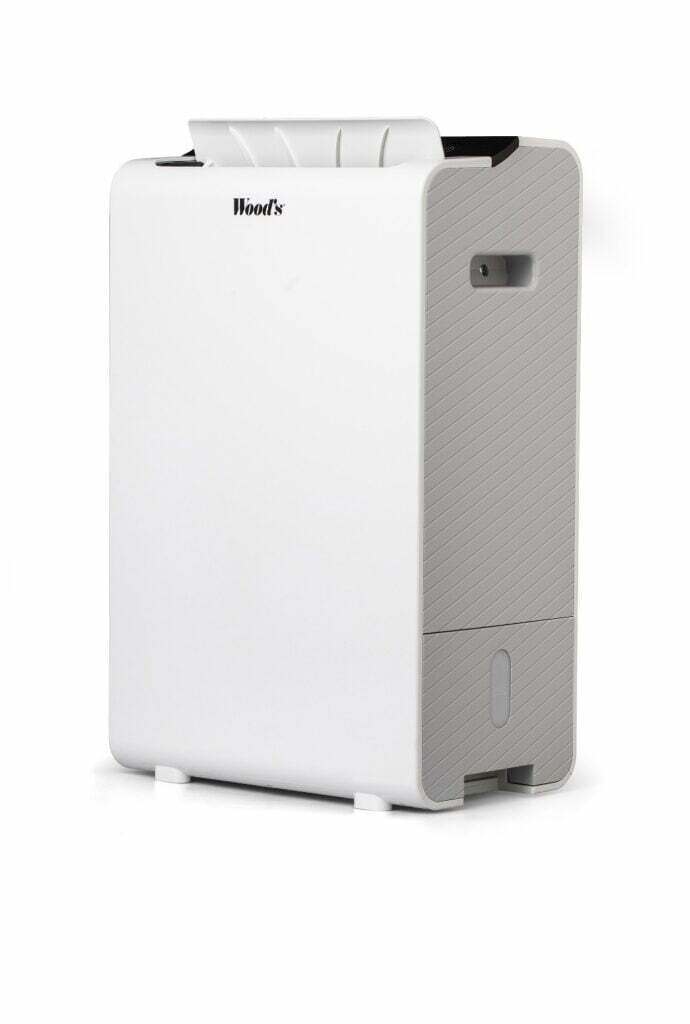 Portable WDD90 dehumidifier for basement and storage areas