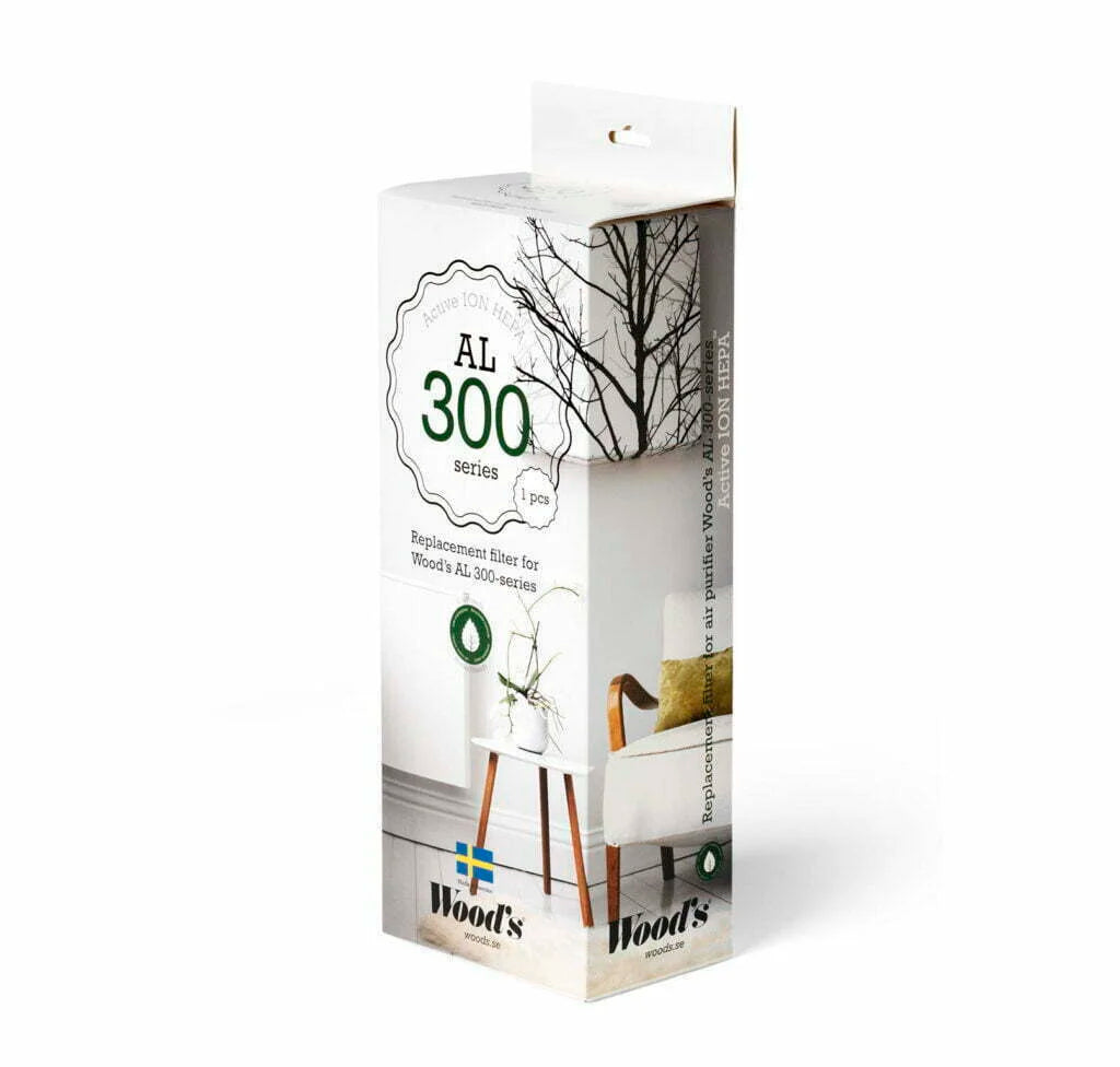 Woods AL 310FC Active ION HEPA Filter for Woods 300-Series Air Purifiers