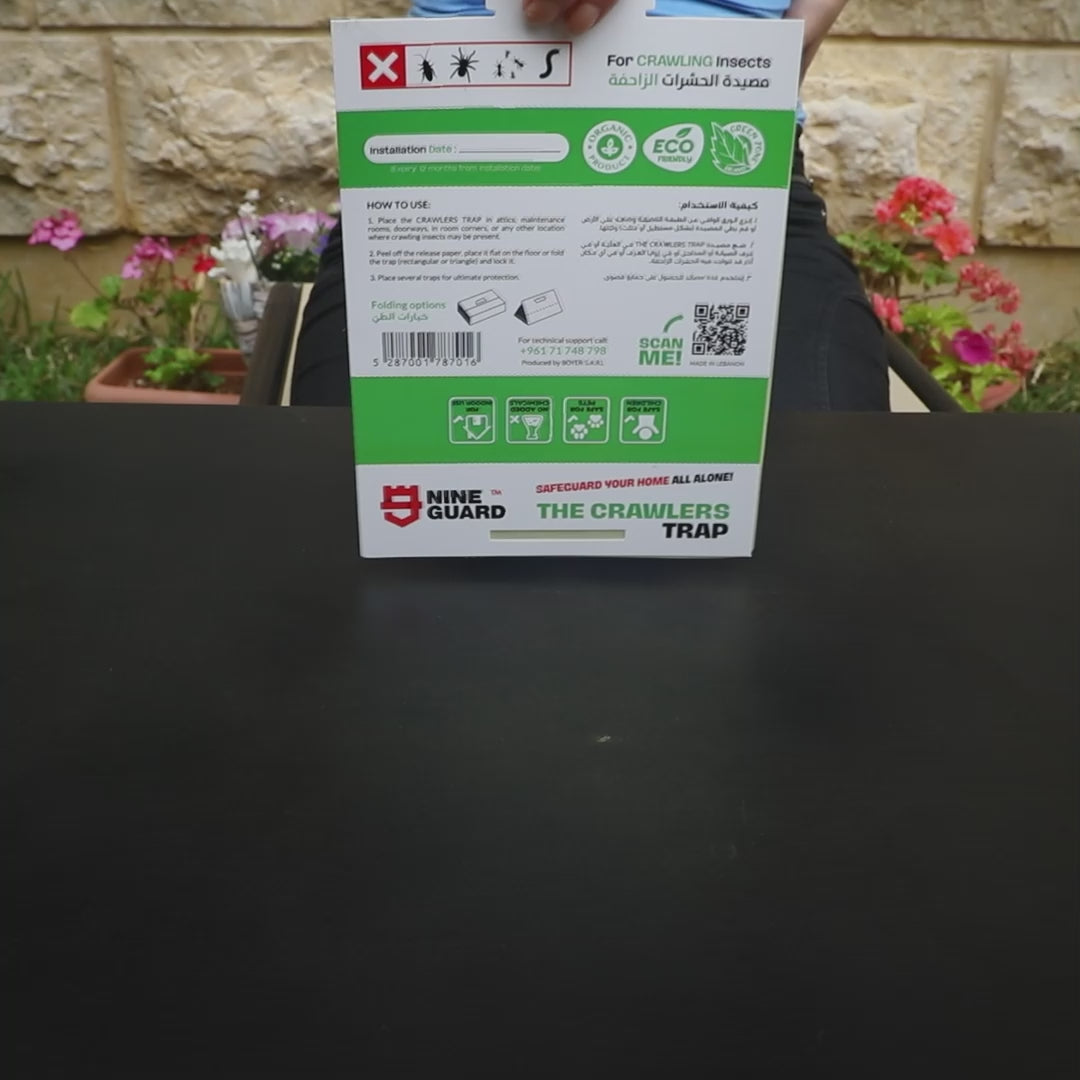 NineGuardLB Crawlers Trap 23x16cm indoor pest control in Beirut
